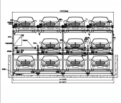 الصين -1 + 2 (3 طوابق) نظام وقوف السيارات الآلي الذكي المزود