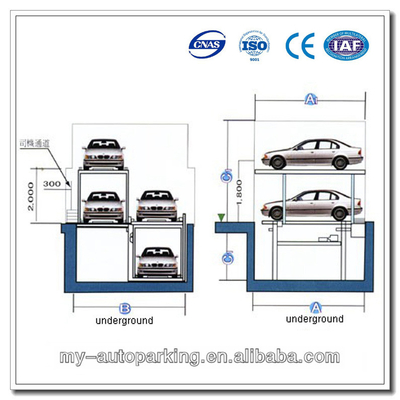 الصين -1+1، -2+1، -3+1 تصميم حفرة معدات وقوف السيارات الآلية المزود