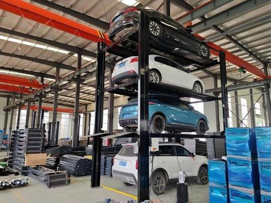 الصين نظام وقوف السيارات من 4 مستويات / رافعة وقوف السيارات ذات المكدس الرباعي / رافعة وقوف السيارات ذات الأربعة مستويات / رافعة تخزين 4 سيارات المزود