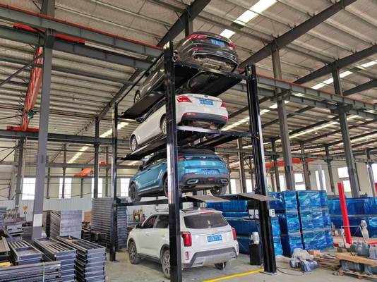 الصين مصعد وقوف السيارات رباعي الارتفاع / مصعد وقوف السيارات أربعة مستويات / 4 مصعد تخزين السيارات / 4 مصعد وقوف السيارات المزود