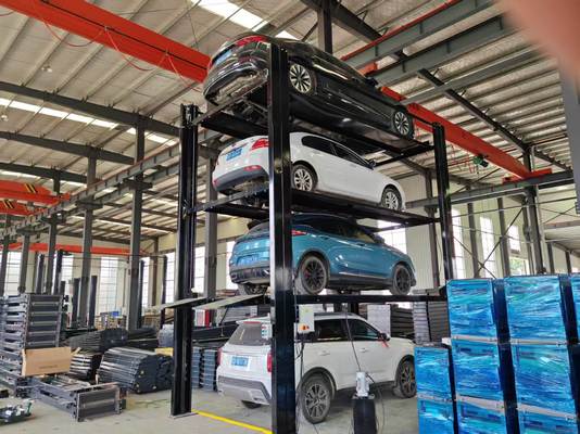 الصين رافعة تخزين 4 سيارات / رافعة وقوف السيارات لـ 4 سيارات / عمود وقوف السيارات / مرآب وقوف السيارات رباعي / رافعة وقوف السيارات مكدس 4 سيارات المزود