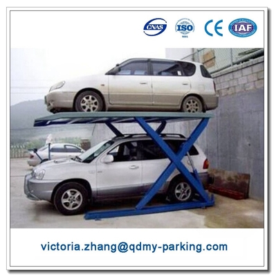 الصين 2 مستوى مزدوج سيارة موقف للسيارات رفع محمول هيدروليكية ميكانيكية مقص جاك المزود
