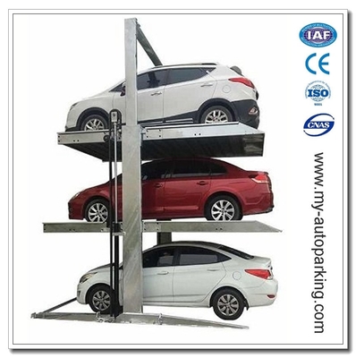 الصين 3 مستويات الطابق السفلي معدات وقوف السيارات / مرآب السيارات / حلول وقوف السيارات الهيكل الحديدي / مصعد السيارات الصين وقوف السيارات المزود
