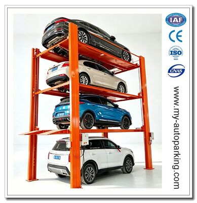الهيدروليكية أربعة مستويات سيارة المكعب رف الوزن الثقيل 4 مركبات موقف للسيارات معدات المرآب